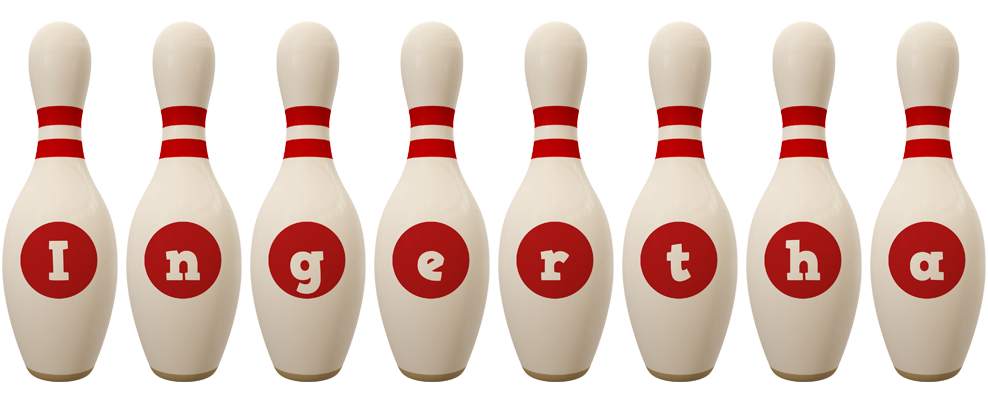 Ingertha bowling-pin logo