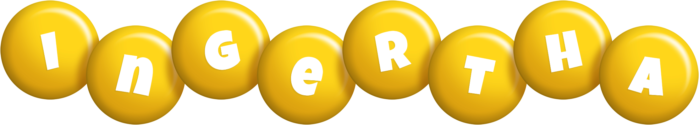 Ingertha candy-yellow logo