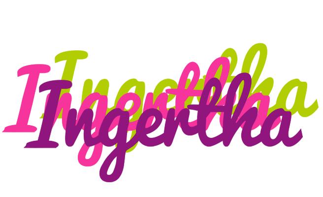 Ingertha flowers logo