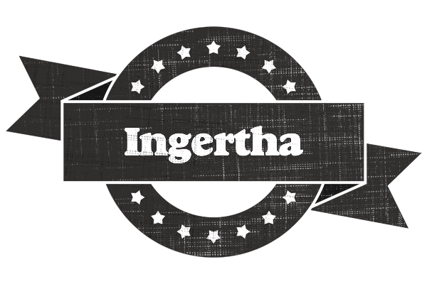 Ingertha grunge logo