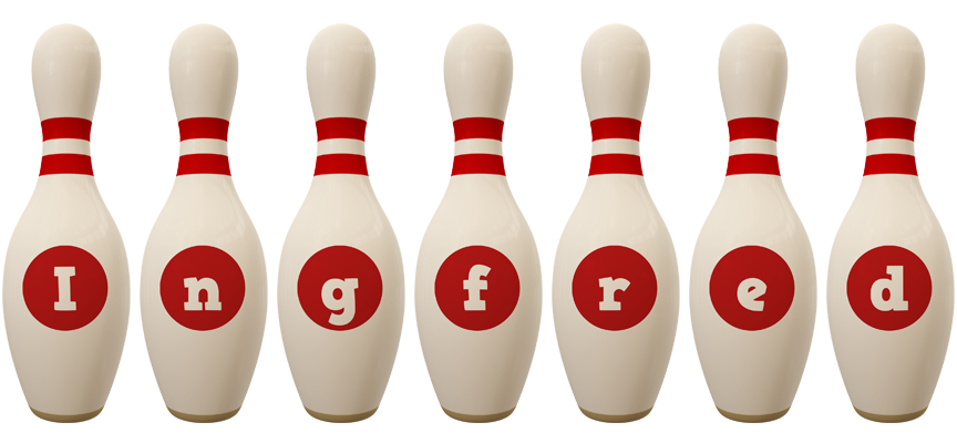 Ingfred bowling-pin logo