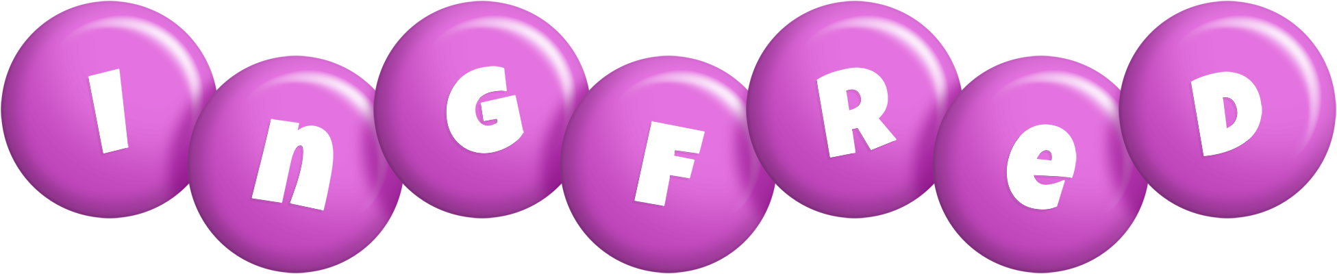 Ingfred candy-purple logo
