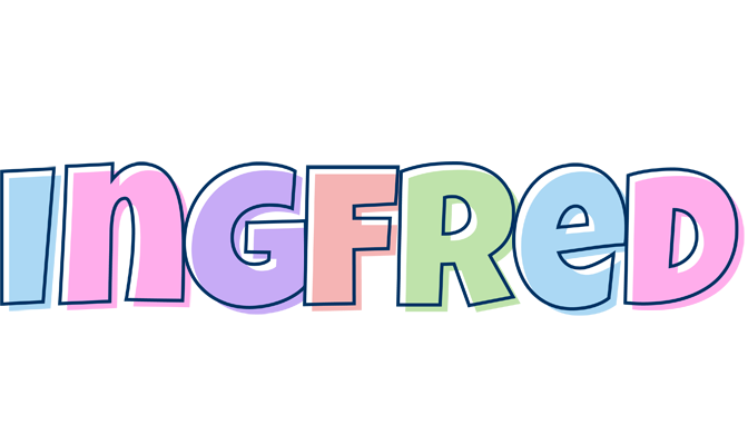 Ingfred pastel logo
