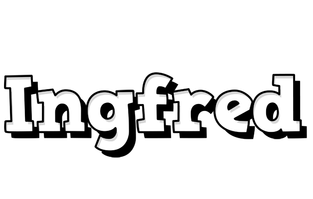 Ingfred snowing logo