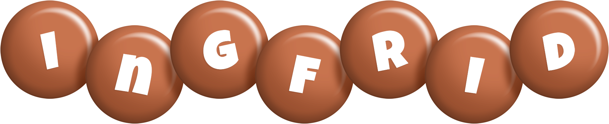 Ingfrid candy-brown logo