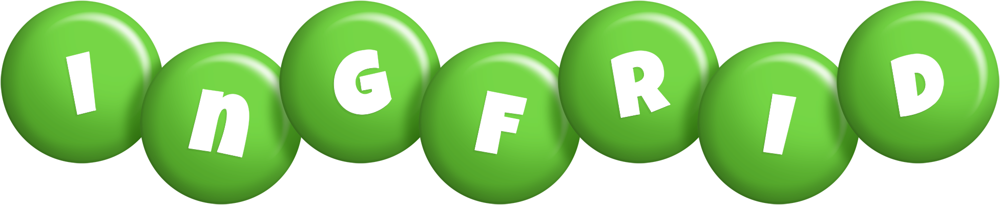 Ingfrid candy-green logo