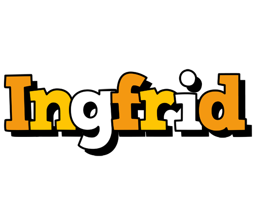 Ingfrid cartoon logo