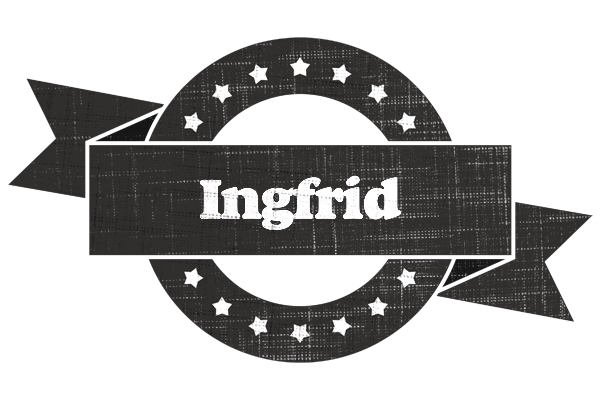 Ingfrid grunge logo