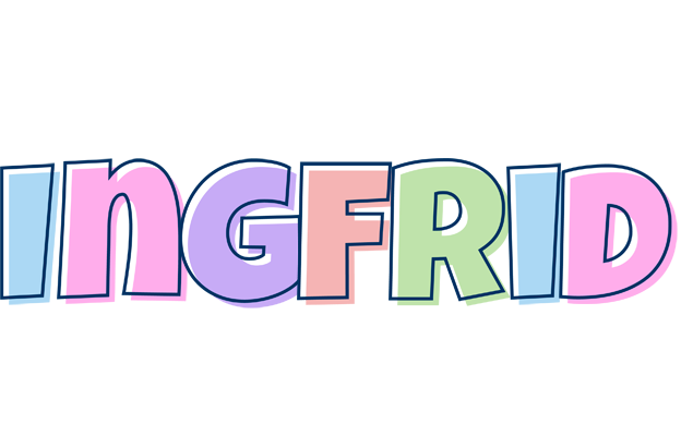 Ingfrid pastel logo