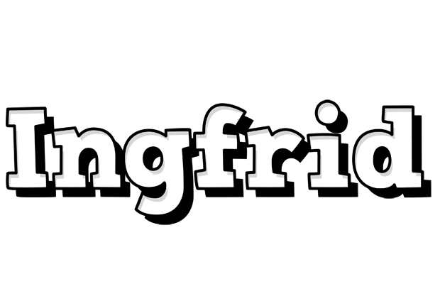 Ingfrid snowing logo