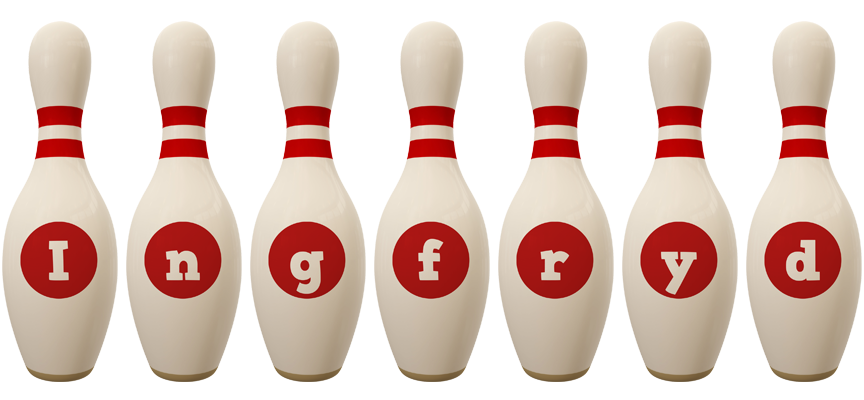 Ingfryd bowling-pin logo