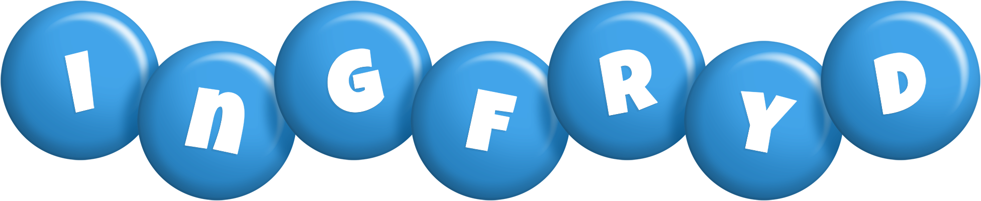 Ingfryd candy-blue logo