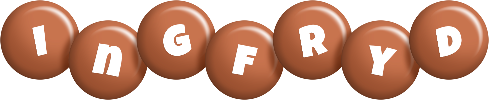Ingfryd candy-brown logo