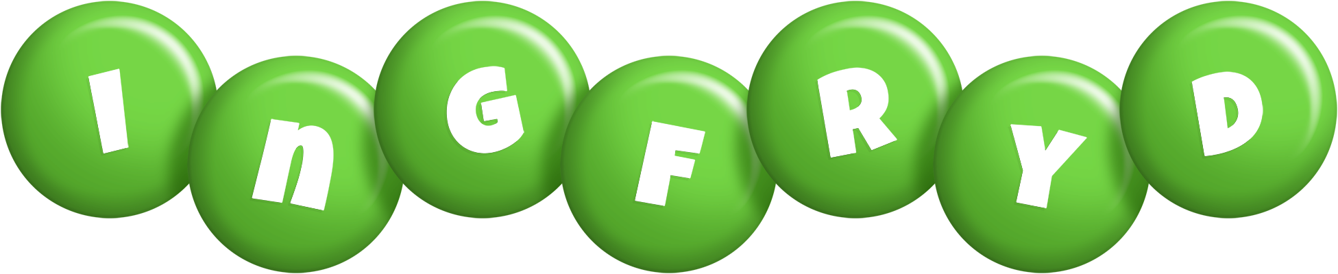 Ingfryd candy-green logo