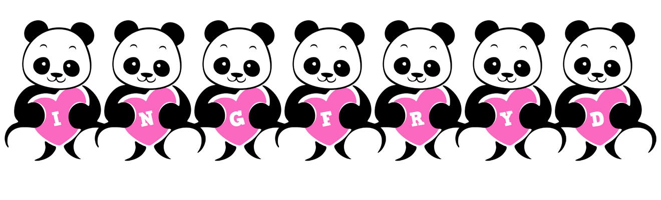 Ingfryd love-panda logo