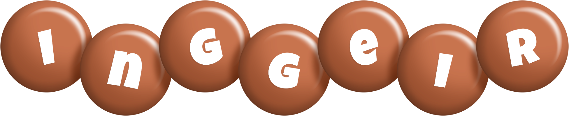 Inggeir candy-brown logo