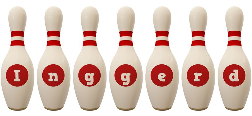 Inggerd bowling-pin logo