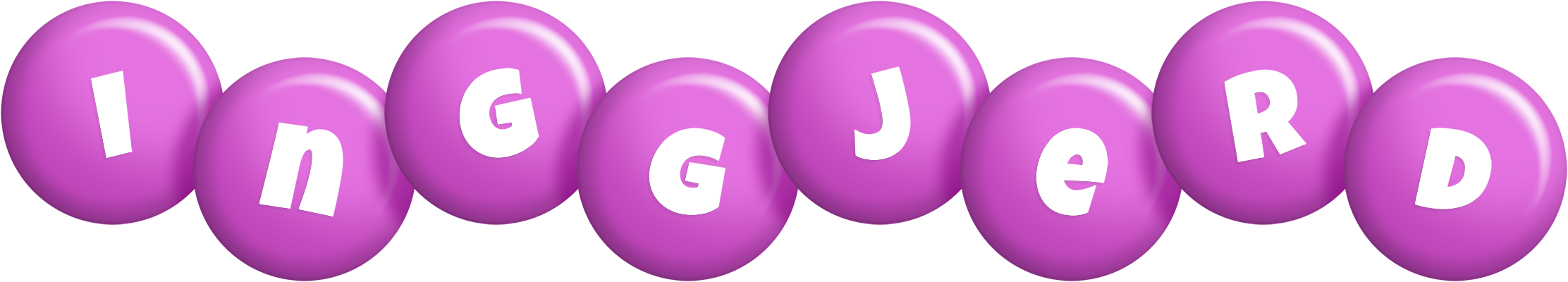 Inggjerd candy-purple logo