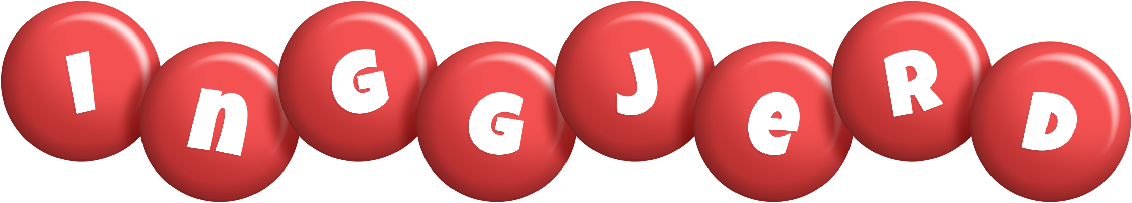 Inggjerd candy-red logo