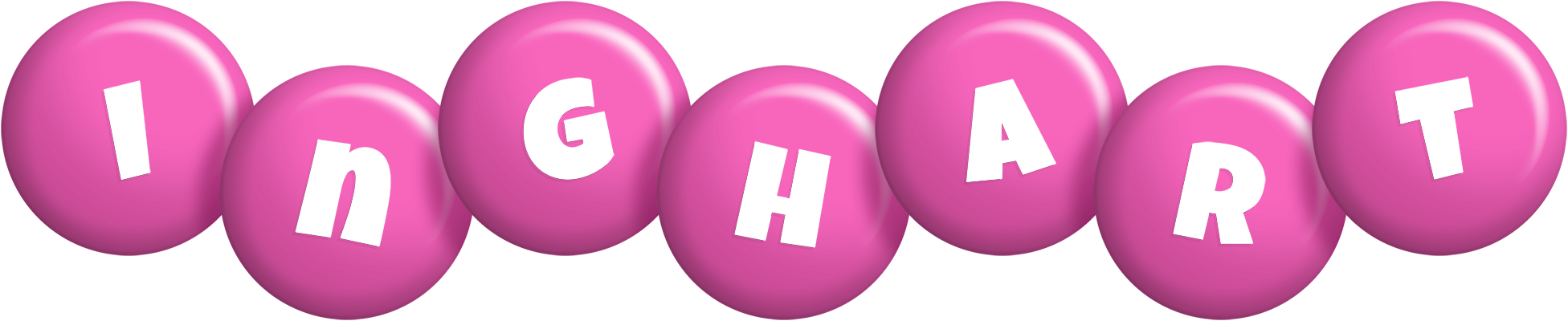 Inghart candy-pink logo