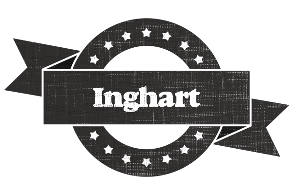Inghart grunge logo