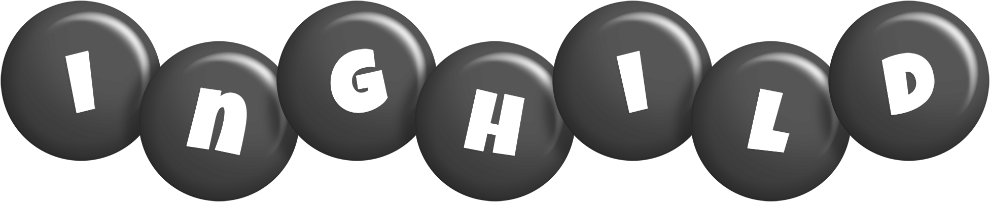 Inghild candy-black logo