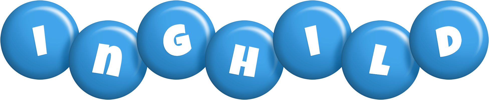 Inghild candy-blue logo