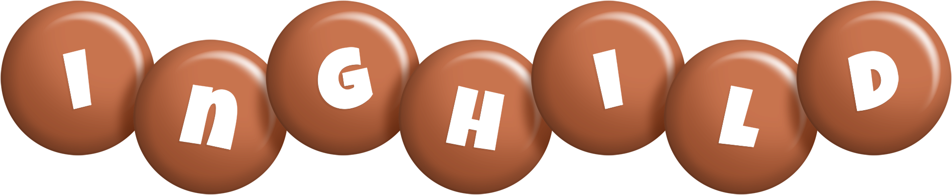 Inghild candy-brown logo