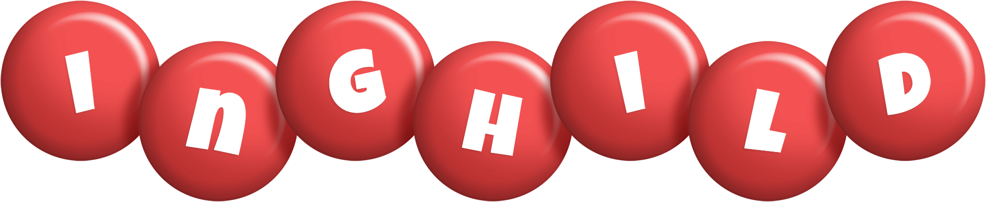 Inghild candy-red logo