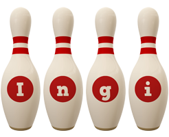 Ingi bowling-pin logo