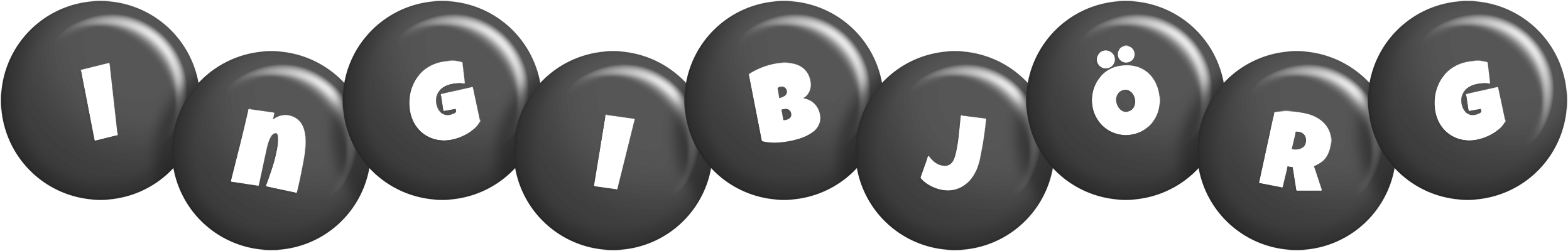 Ingibjörg candy-black logo