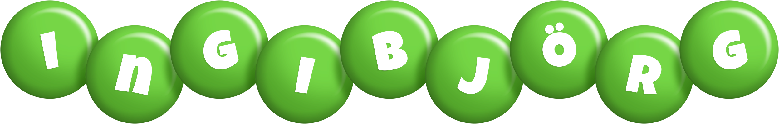 Ingibjörg candy-green logo