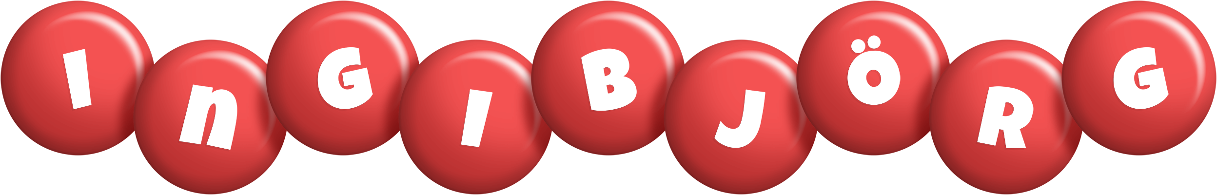 Ingibjörg candy-red logo