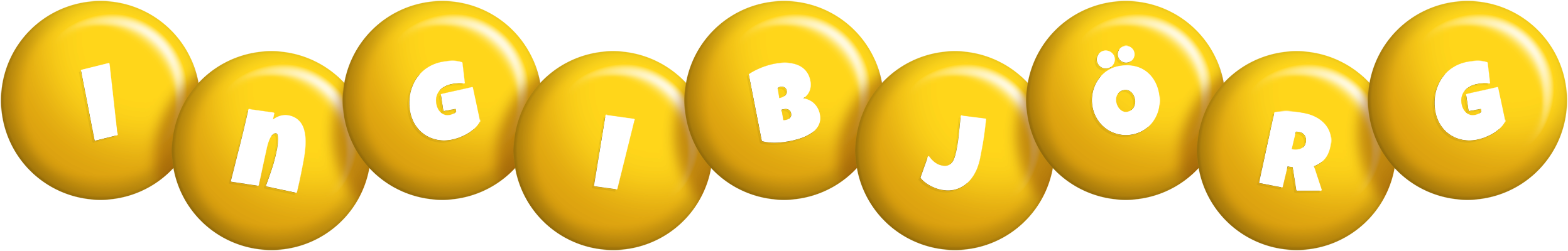 Ingibjörg candy-yellow logo