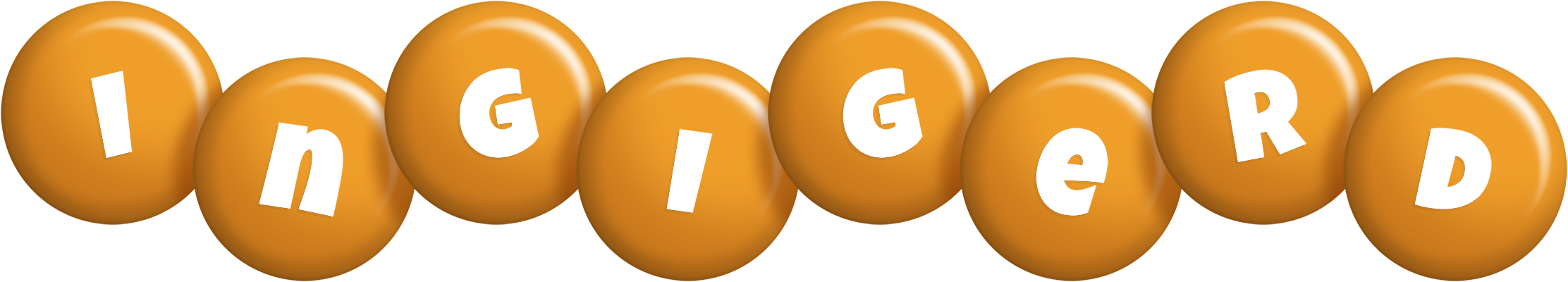 Ingigerd candy-orange logo