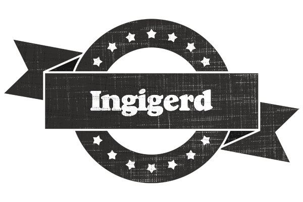 Ingigerd grunge logo