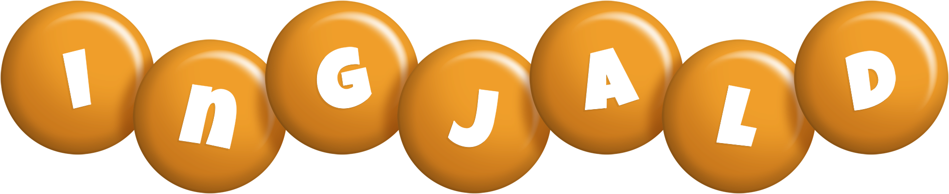 Ingjald candy-orange logo