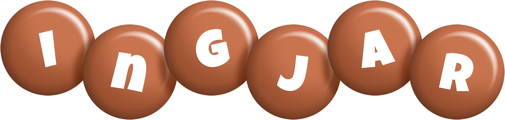 Ingjar candy-brown logo