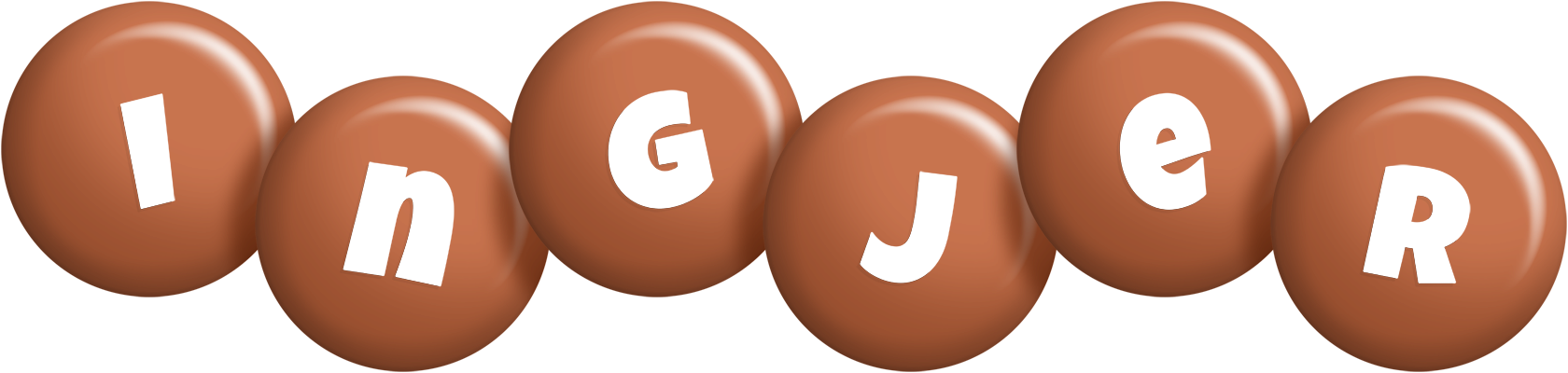 Ingjer candy-brown logo