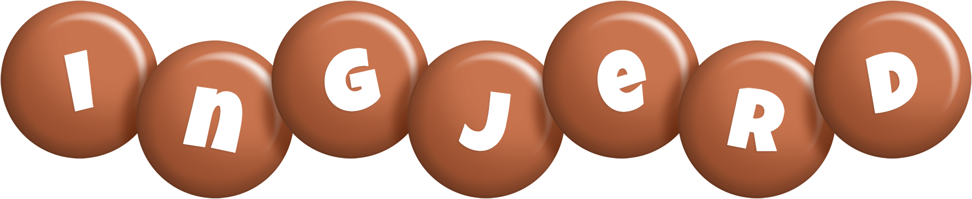 Ingjerd candy-brown logo