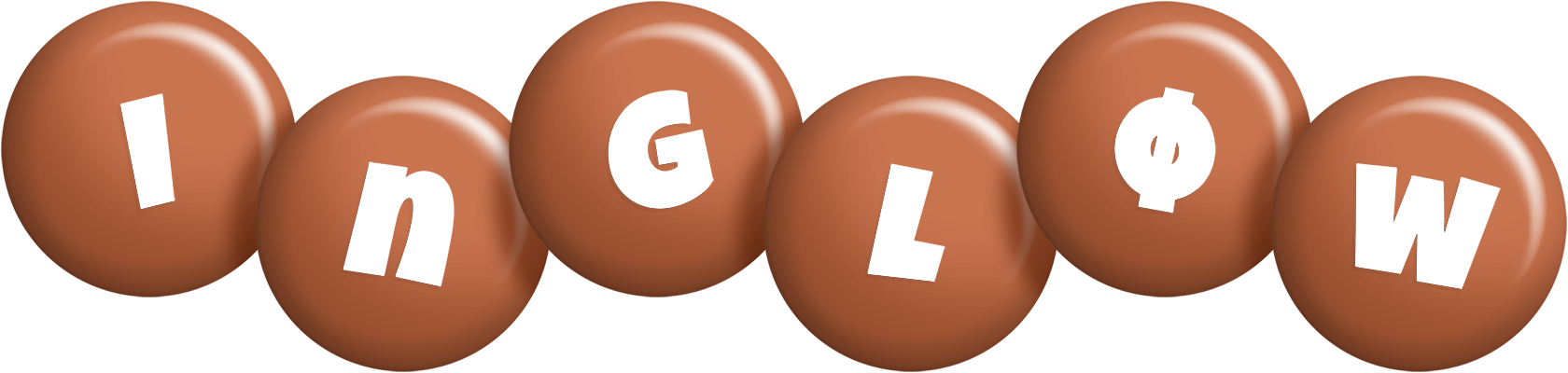 Ingløw candy-brown logo