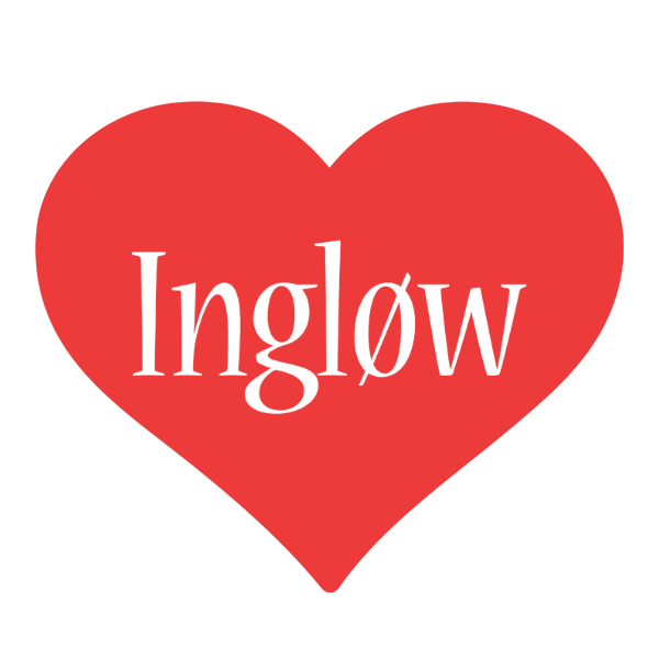 Ingløw love logo