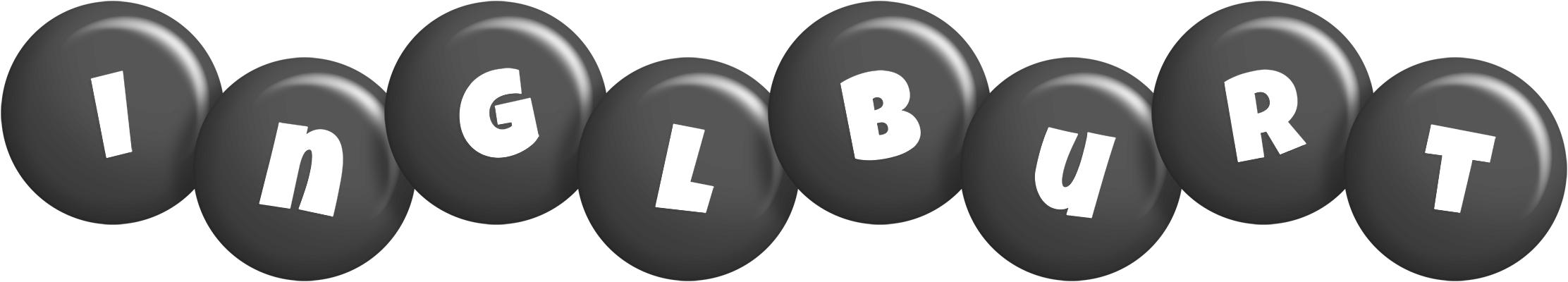 Inglburt candy-black logo