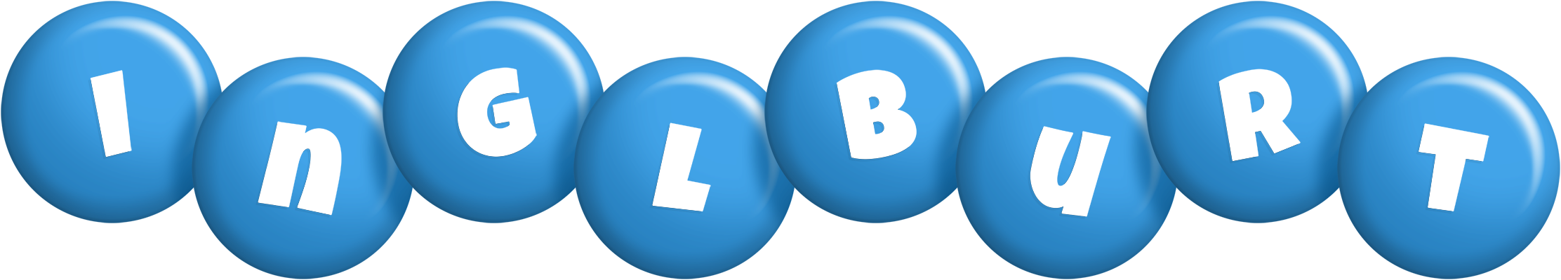 Inglburt candy-blue logo