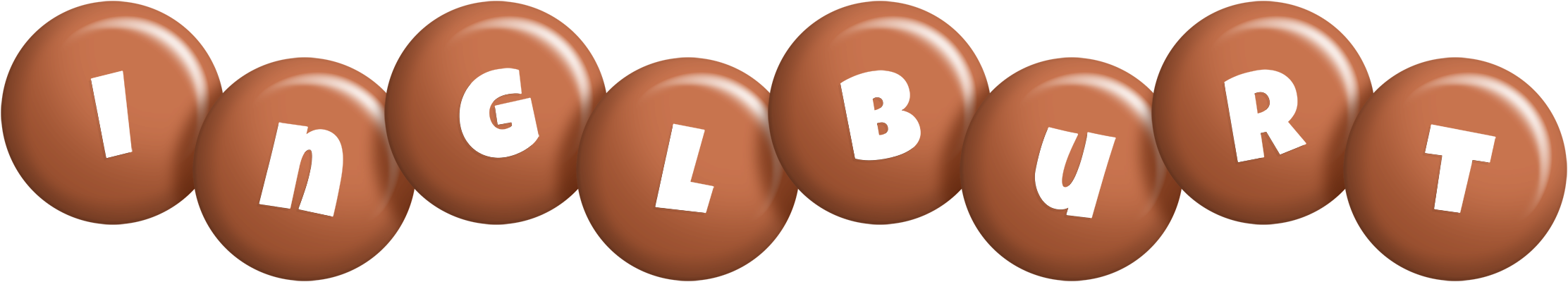 Inglburt candy-brown logo