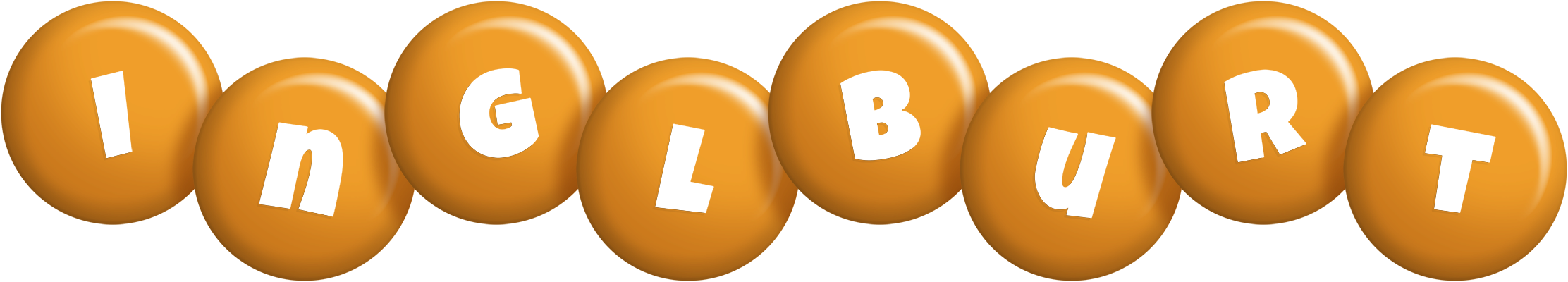 Inglburt candy-orange logo
