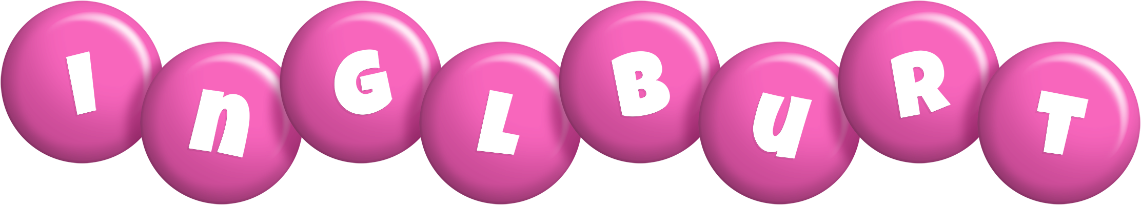 Inglburt candy-pink logo