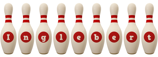 Inglebert bowling-pin logo