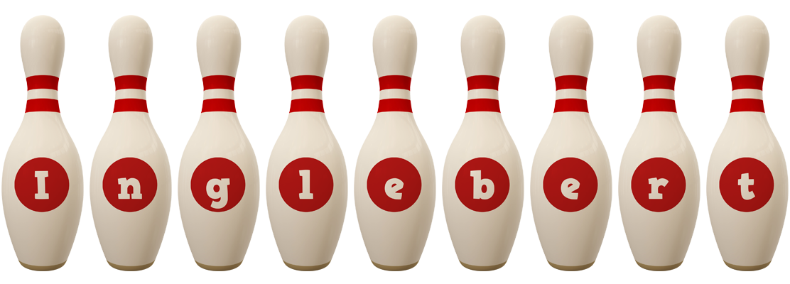Inglebert bowling-pin logo