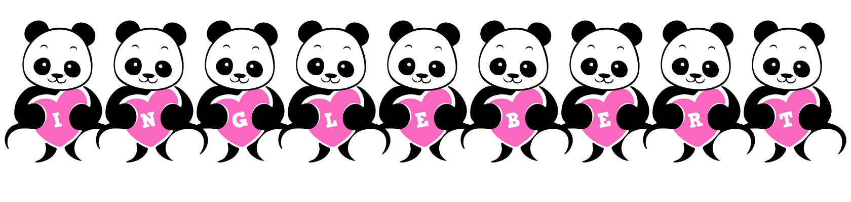 Inglebert love-panda logo